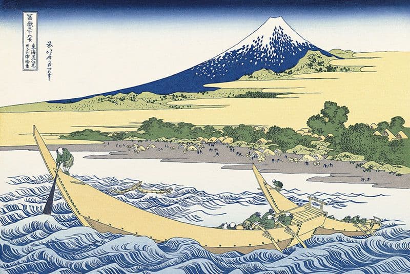東海道江尻田子の浦略圖